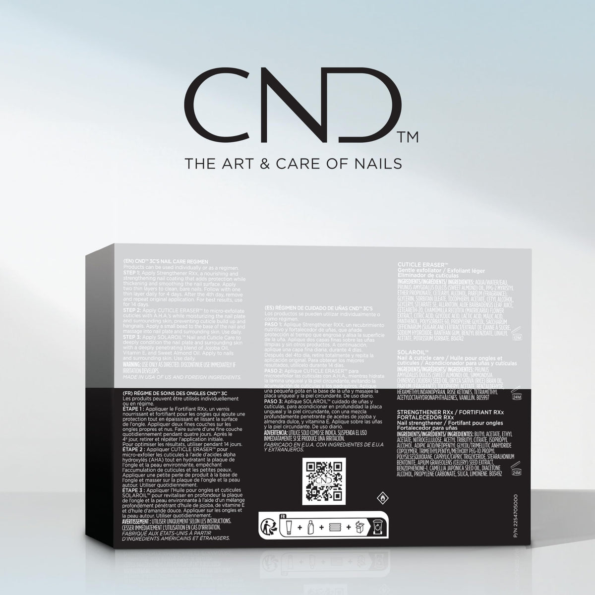 CND nail care products on vanity staged for a daily maintenance routine