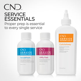 CND OFFLY FAST paired with cuticle oil demonstrating post-removal conditioning