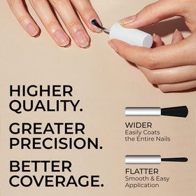 CND Romantique in-use manicure showing salon-like shine and chip resistance benefit