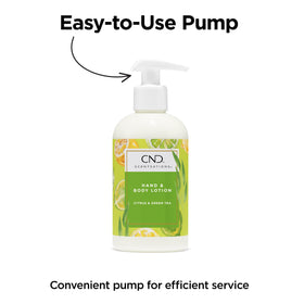 CND Scentsations pump dispensing lotion into hand for instant softness