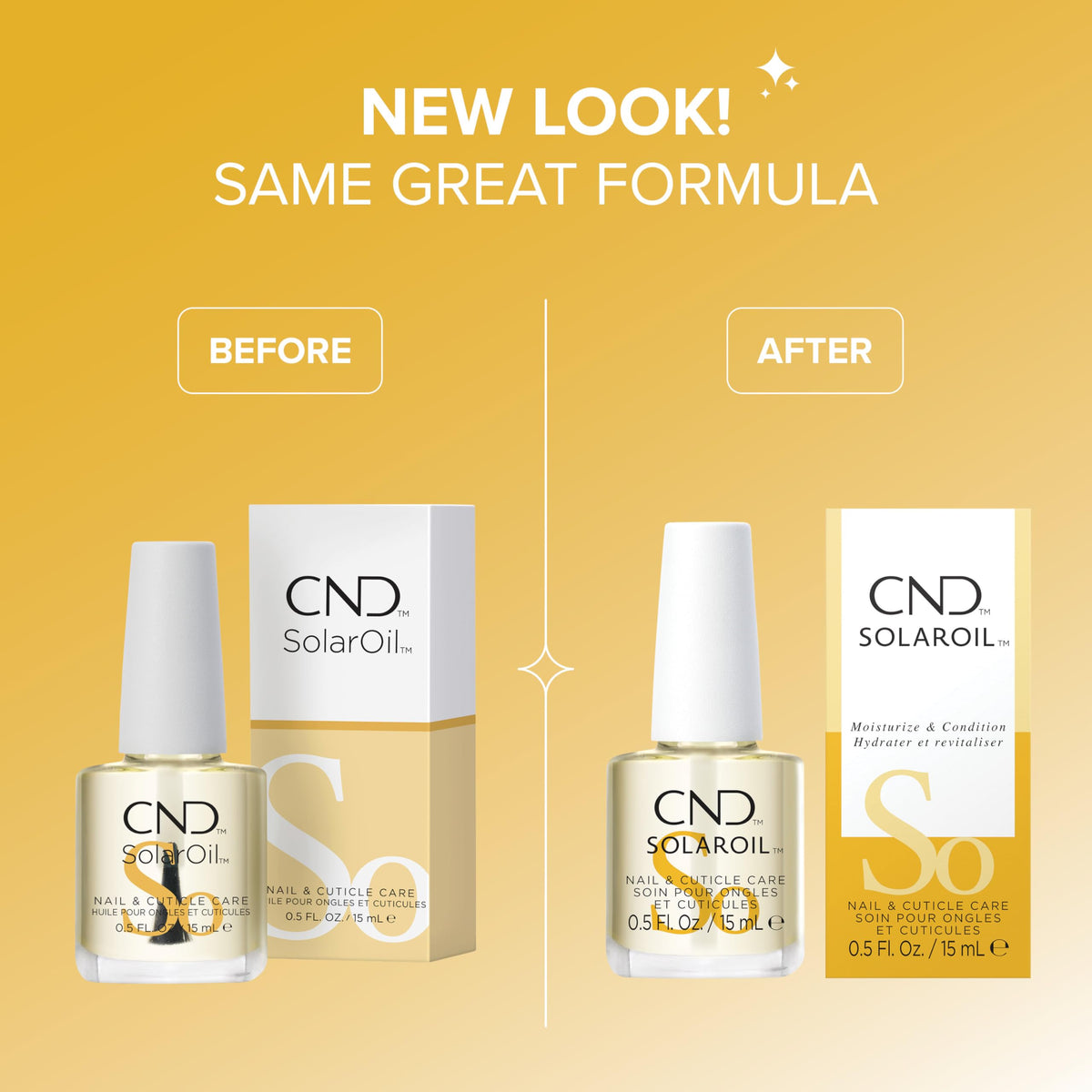 CND SolarOil massaged into cuticle showing improved softness and conditioning