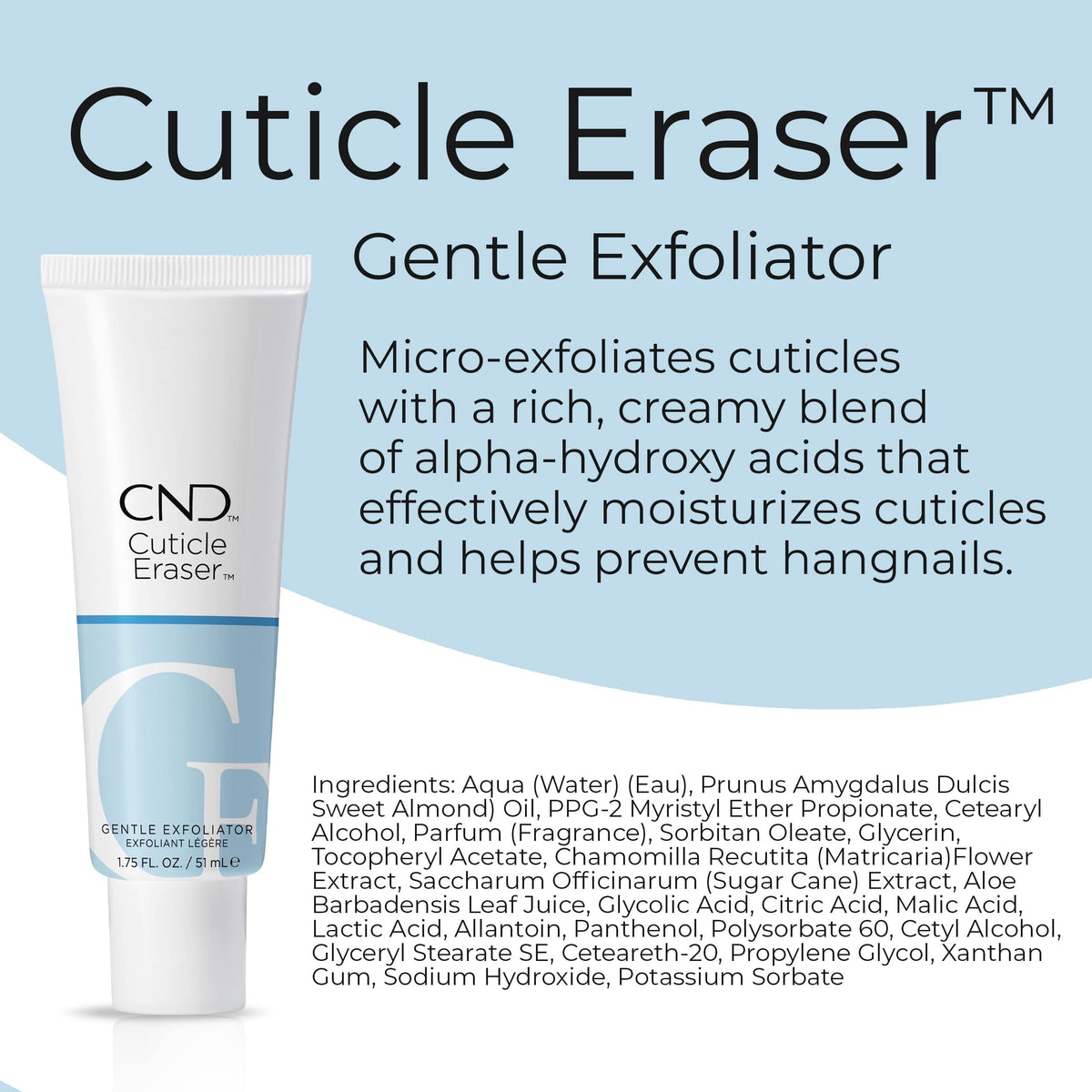 CND SolarOil bottle close-up highlighting fast-absorbing moisturizing effect