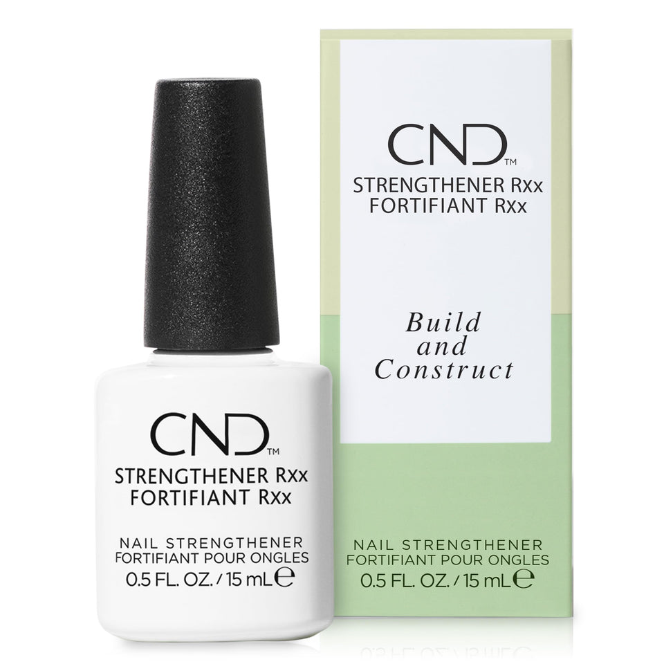 CND Strengthener RXx front packaging showing product bottle and label for protection