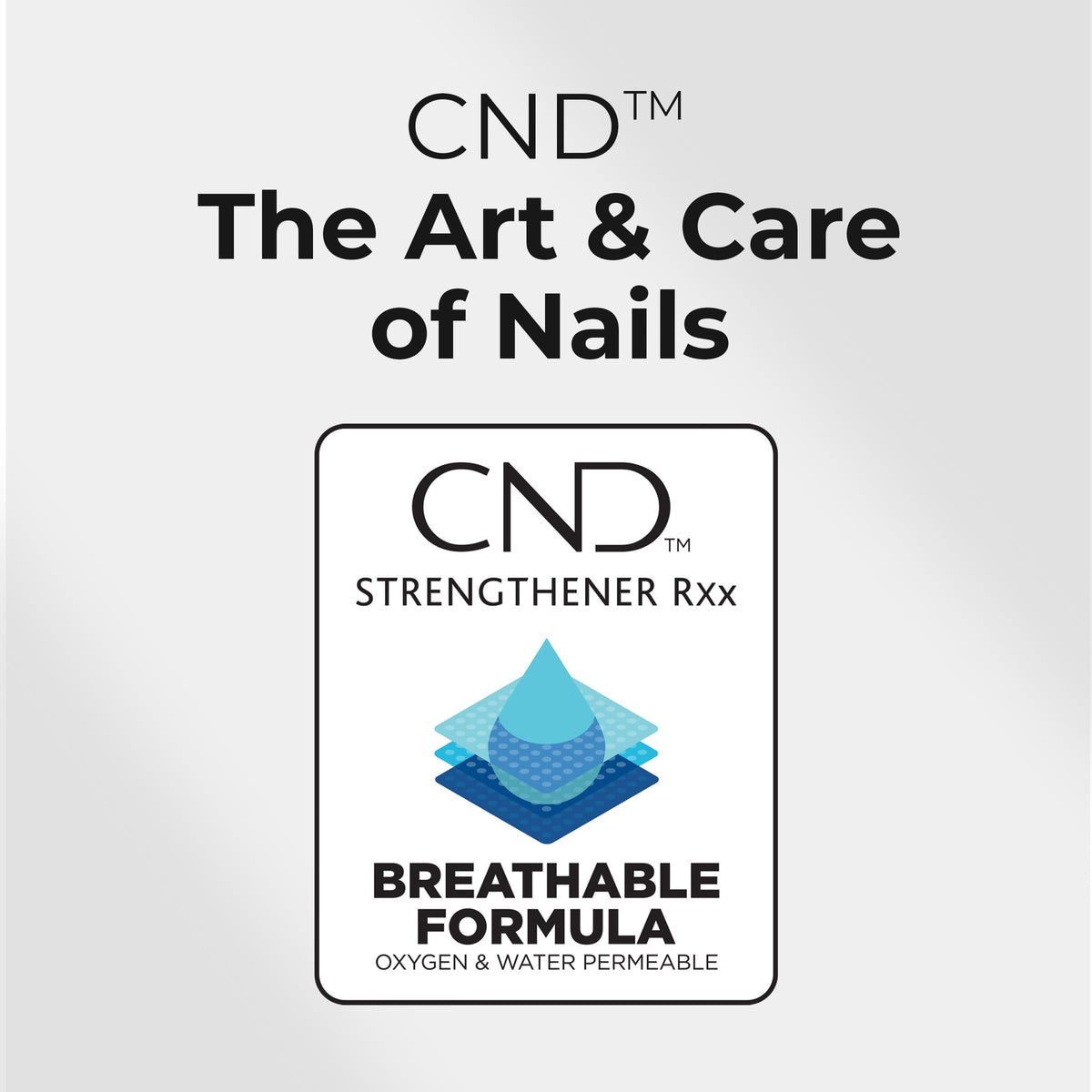 CND Strengthener RXx beside coin to show 0.5 fl oz size and travel convenience