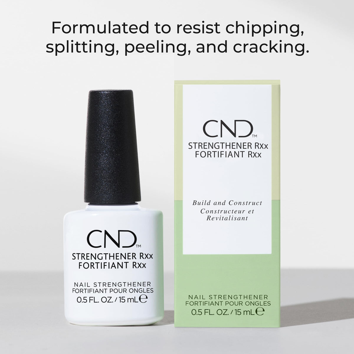 CND Strengthener RXx texture close-up highlighting smooth, fast-absorbing formula