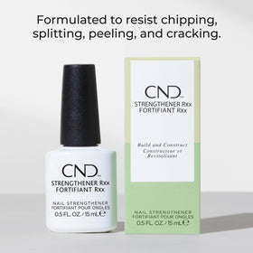CND Strengthener RXx texture close-up highlighting smooth, fast-absorbing formula