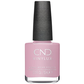 CND Vinylux front bottle showing Cake Pop shade and glossy finish benefit
