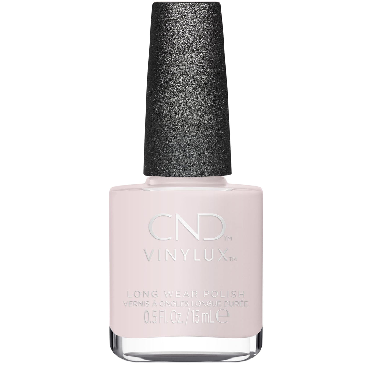CND Vinylux bottle front view showing glass and label, professional look