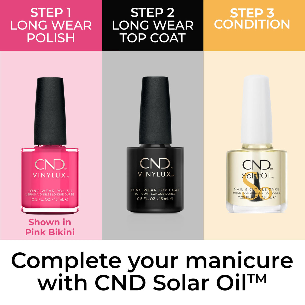 CND Vinylux polish drop texture highlighting creamy consistency benefit