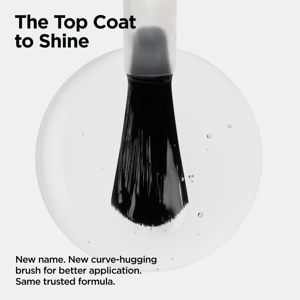 CND Vinylux being applied to a nail showing fast-drying, salon-quality results