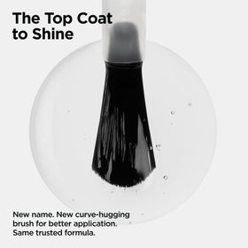 CND Vinylux being applied to a nail showing fast-drying, salon-quality results