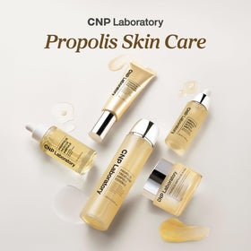 CNP Honey Glow Serum label close-up displaying ingredient list and brand trust