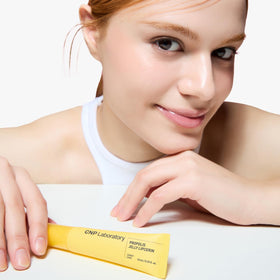 CNP swatch of honey cake texture highlighting glossy hydration