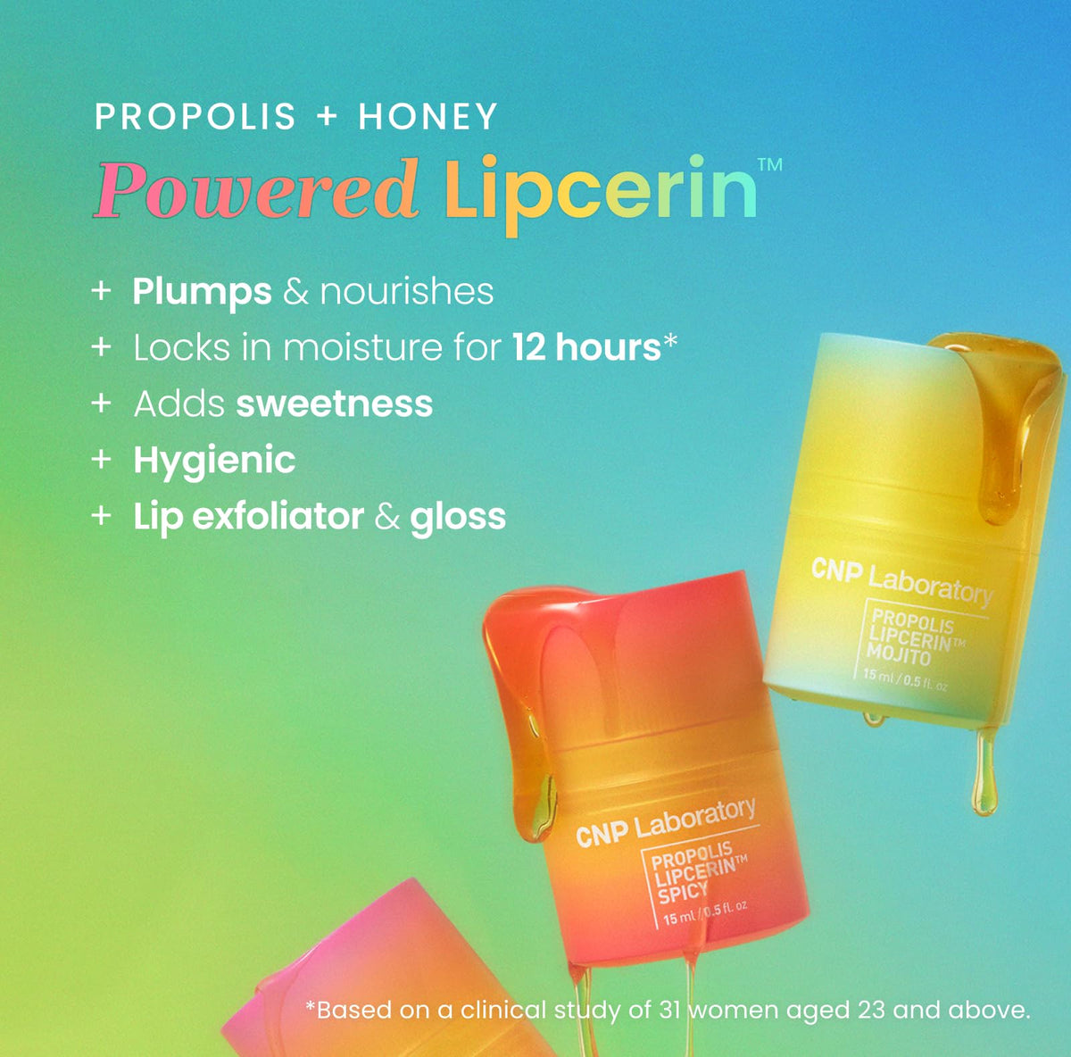 CNP texture close-up revealing smooth berry gel enriched with Manuka honey moisture