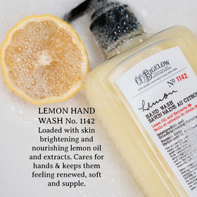 C. O. Bigelow clear label close-up highlighting ingredients and scent