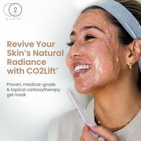 CO2Lift gel texture close-up highlighting smooth consistency and hydration