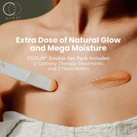 CO2Lift under-eye gel placement highlighting reduced puffiness