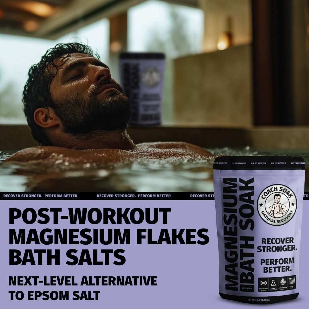 Coach Soak ingredient label detail highlighting minerals and magnesium