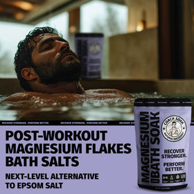 Coach Soak ingredient label detail highlighting minerals and magnesium