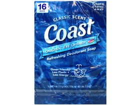 Coast 4 oz bar beside a ruler for scale, showing convenient travel-friendly size