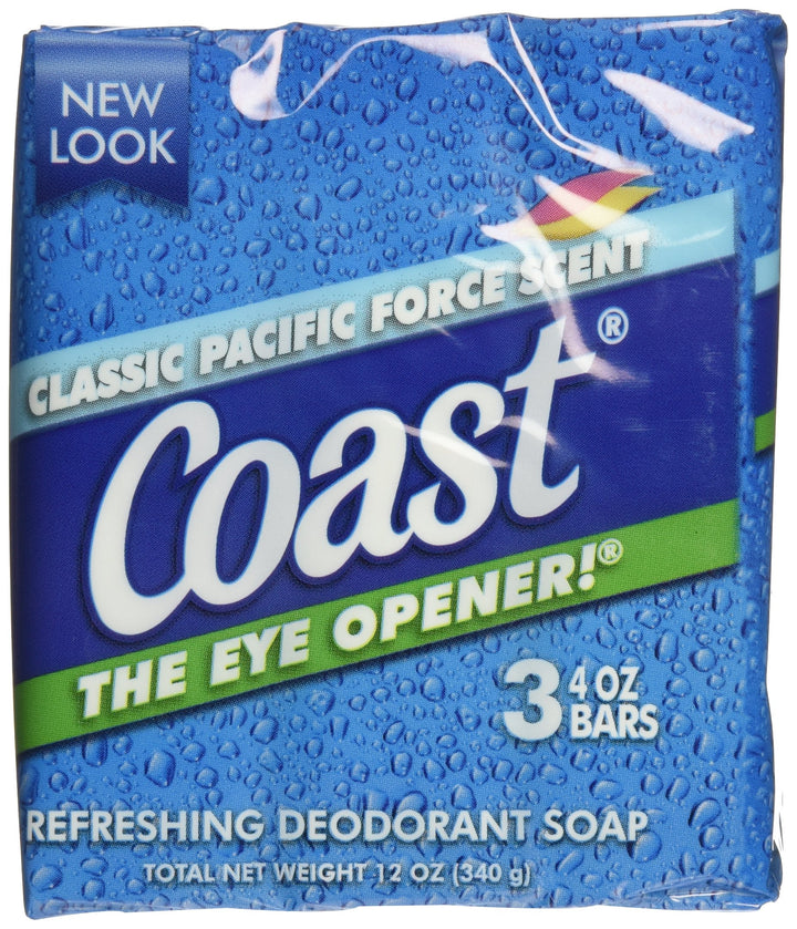 Coast original blue front packaging showing three bars and clear labeling for easy identification and value
