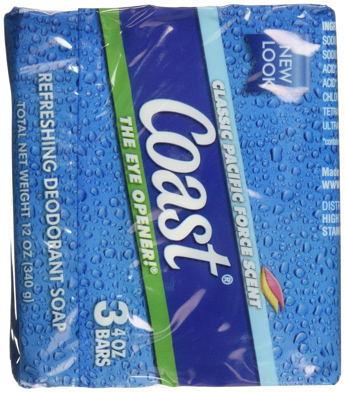 Coast original blue bar in use in a shower demonstrating effective everyday cleansing and reliable foam