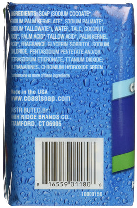 Coast original blue bar held next to a hand for size comparison showing portable three-bar convenience