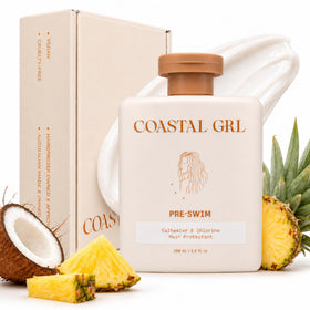 Coastal Grl front packaging showing bottle and label benefits