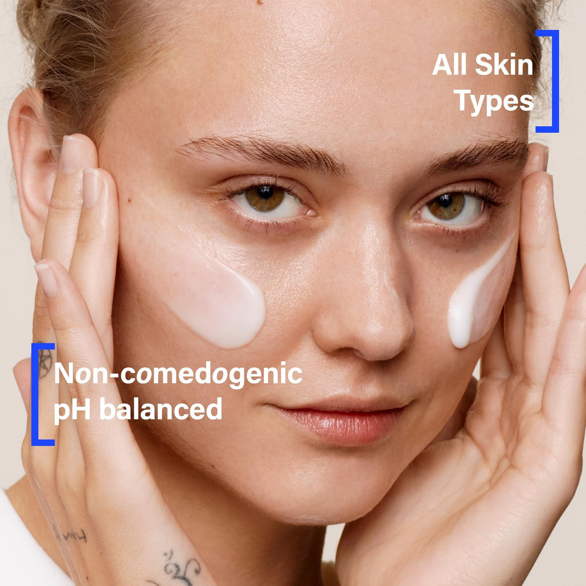 COATS water cream being applied to hand demonstrating fast absorption benefit