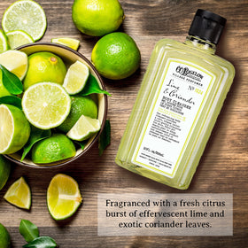 C. O. Bigelow label close-up highlighting ingredients and gentle formulation