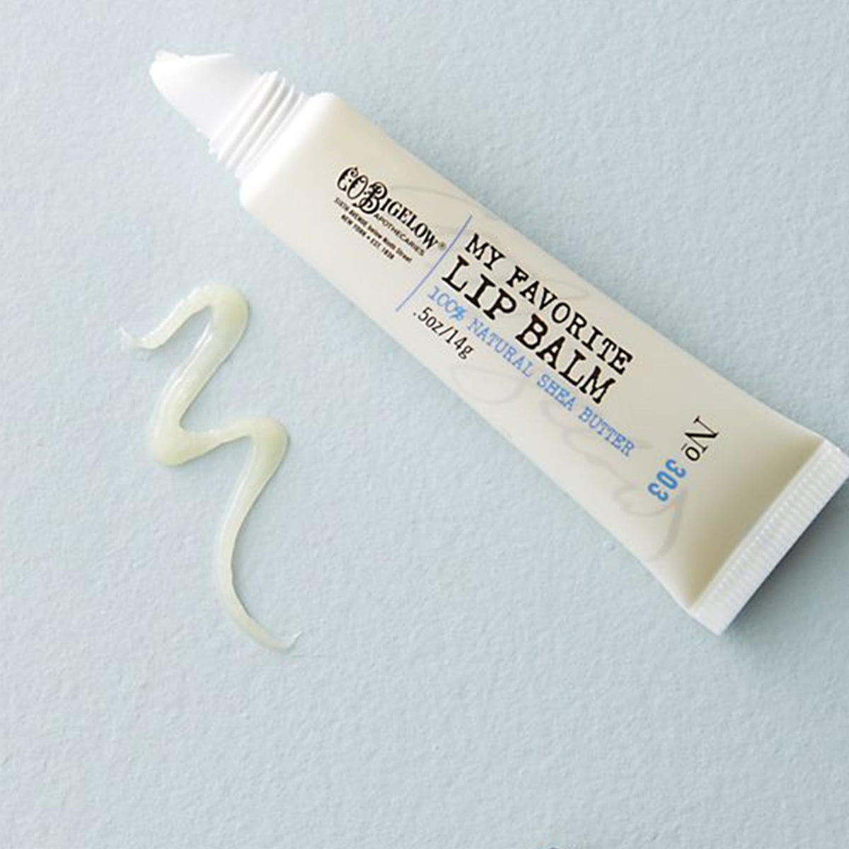 C. O. Bigelow close-up label proving made in USA and cruelty-free benefits