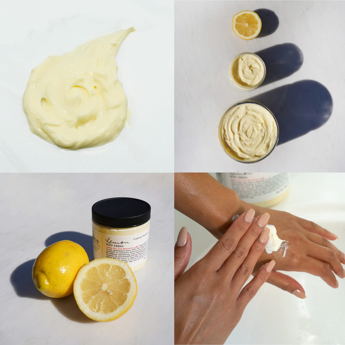 C. O. Bigelow jar beside fresh lemons to show natural lemon aroma source