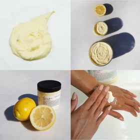 C. O. Bigelow jar beside fresh lemons to show natural lemon aroma source