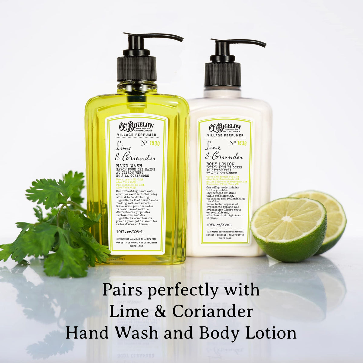 C. O. Bigelow body wash in shower scene offering refreshing citrus-hybrid scent