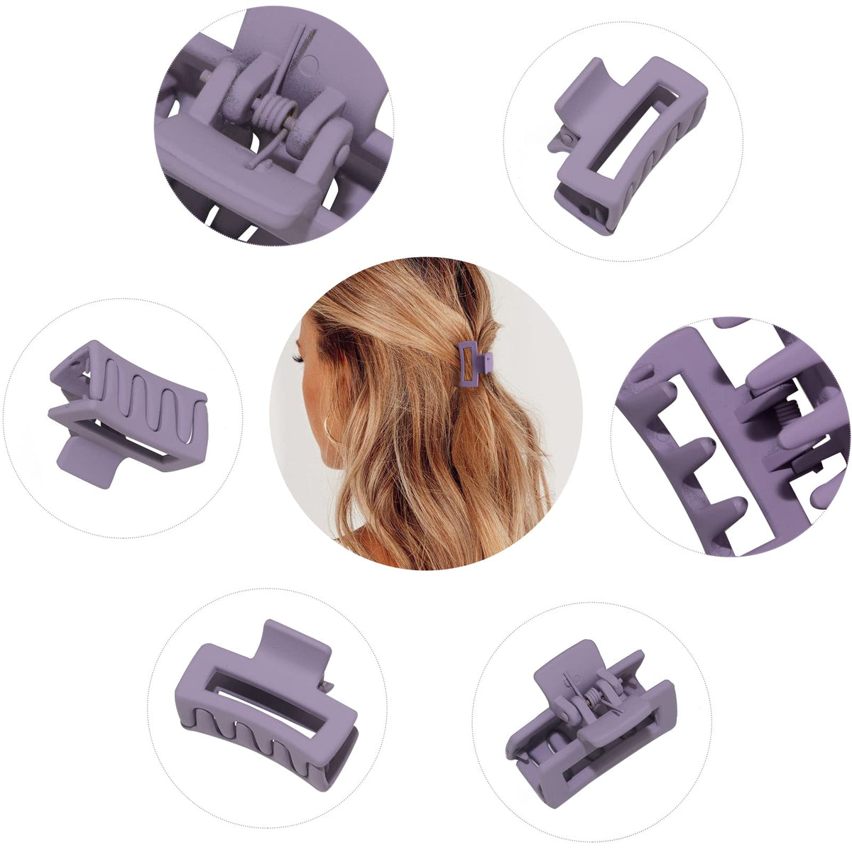cobinaan clips in hair usage demonstrating gentle hold for bangs and side sections