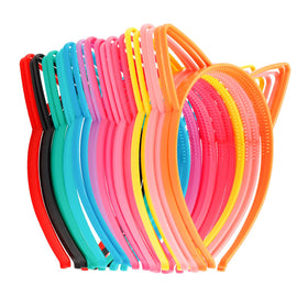 COCIDE front pack view showing 24 colorful cat ear headbands, ideal for parties