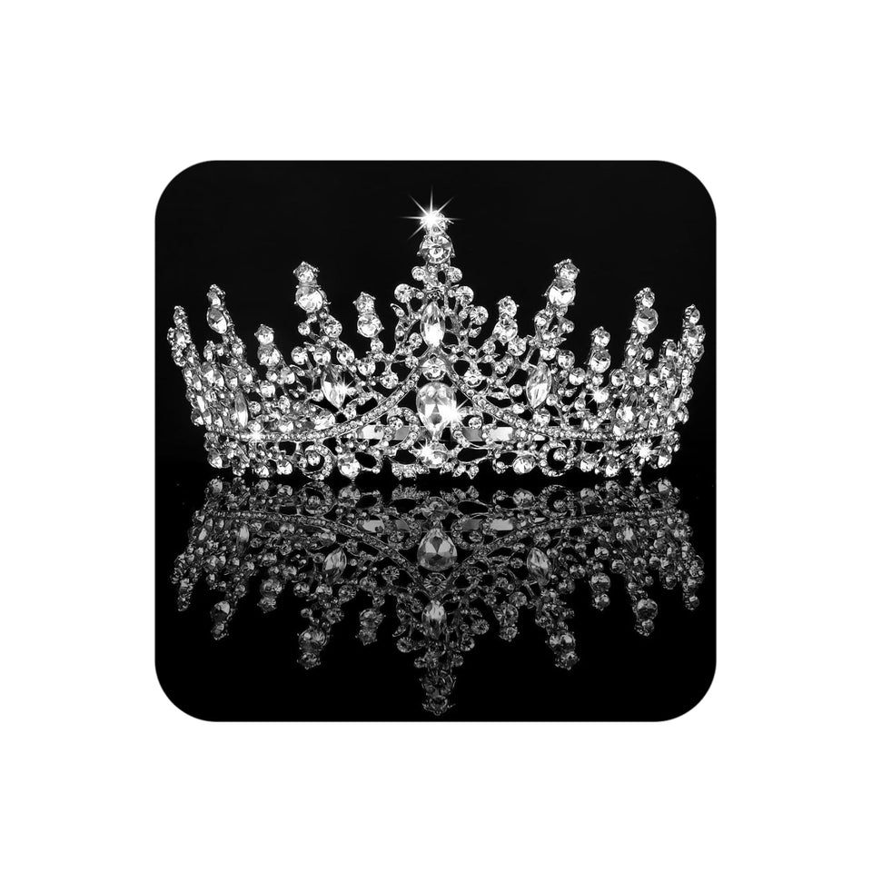 COCIDE tiara front view showing elegant sparkle and bridal appeal