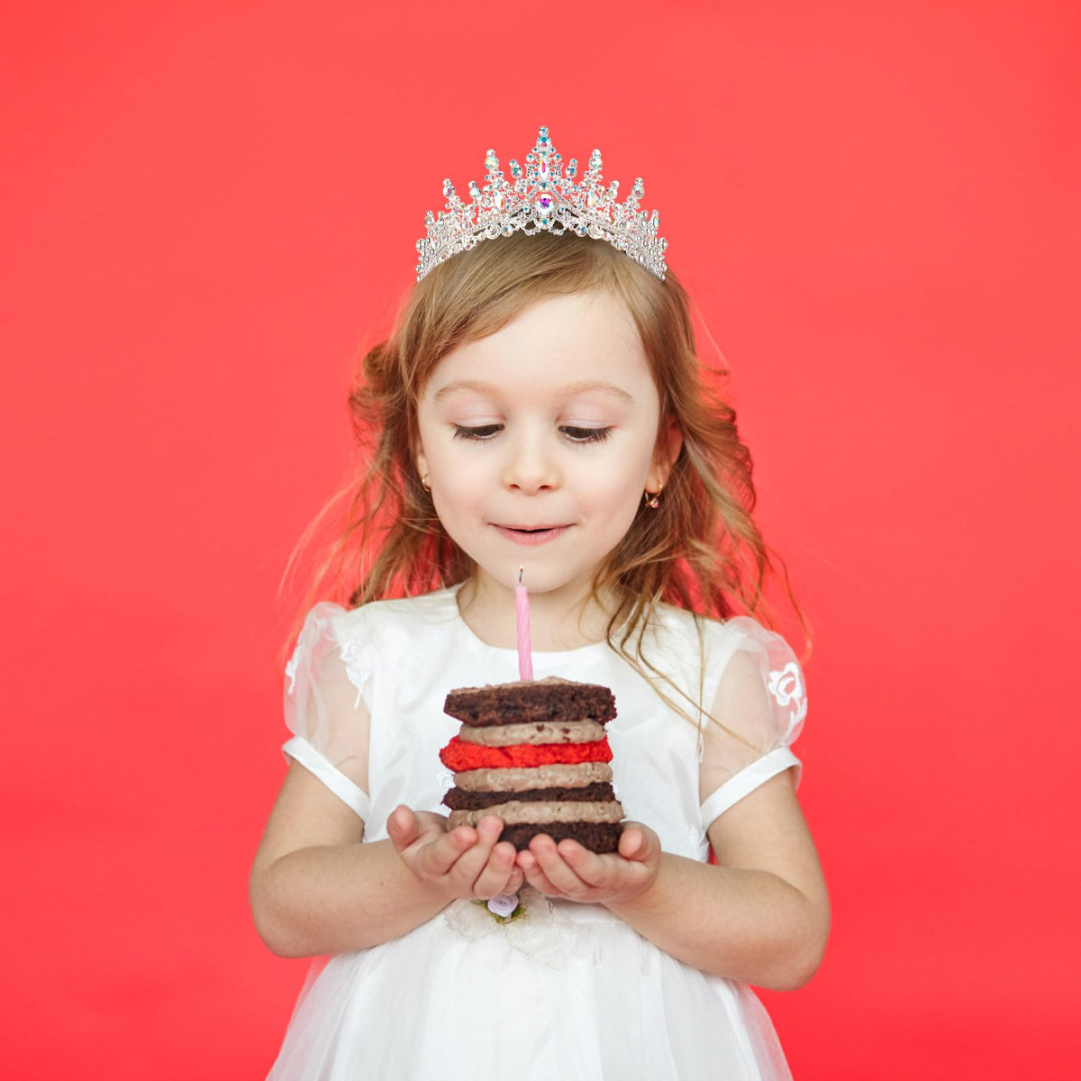 COCIDE sash and tiara being worn for confident party photos