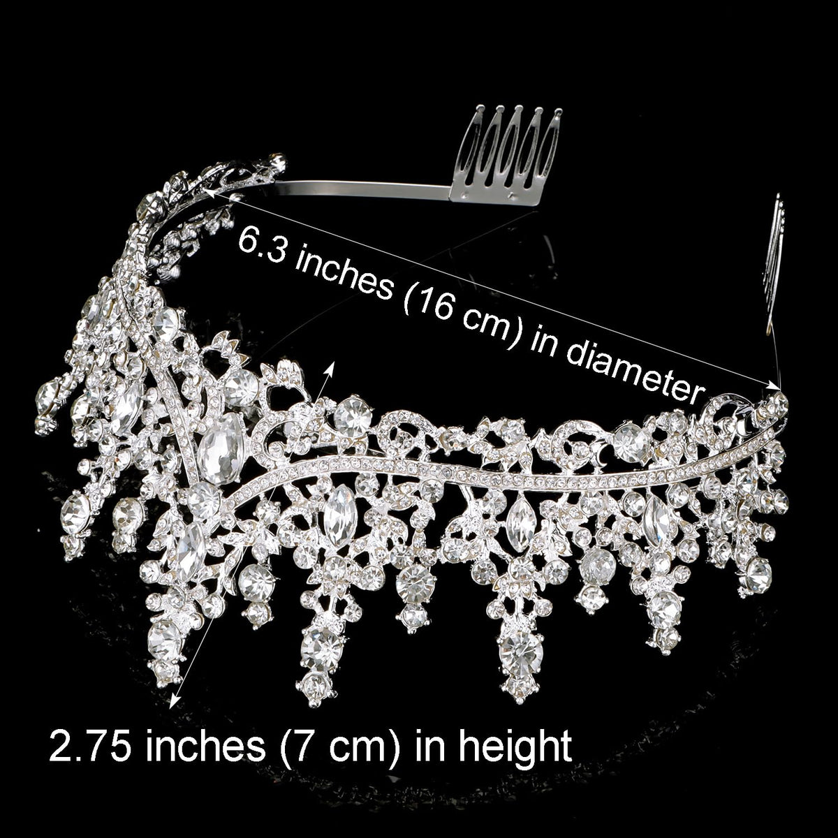 COCIDE side profile showing how tiara contours to hairstyle for comfort