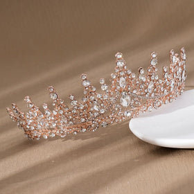 COCIDE tiara worn by bride demonstrating elegant wedding styling