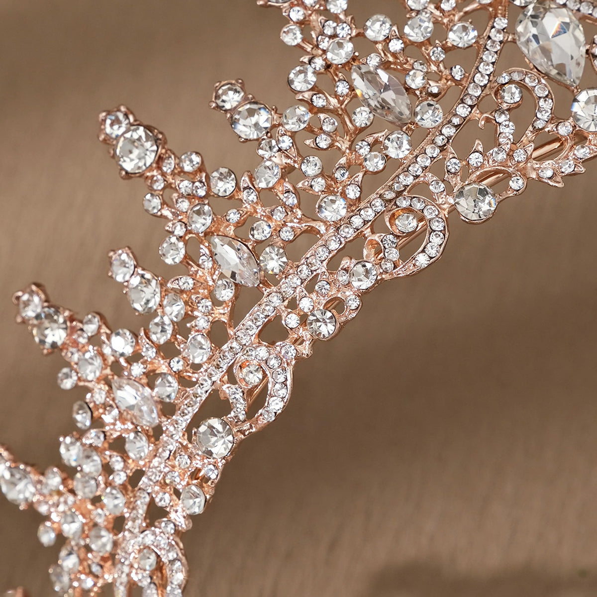 COCIDE tiara beside ruler showing actual size and fit clarity