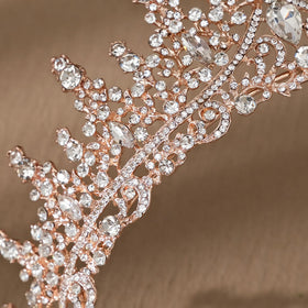 COCIDE tiara beside ruler showing actual size and fit clarity