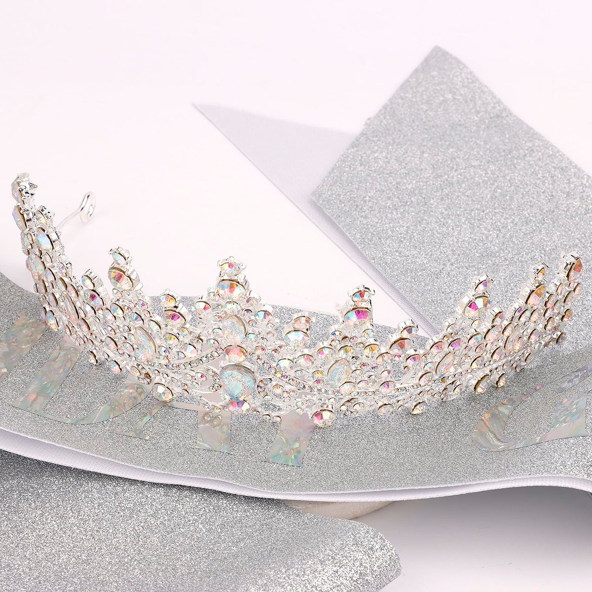 COCIDE tiara next to ruler showing precise 12.5 cm diameter measurement