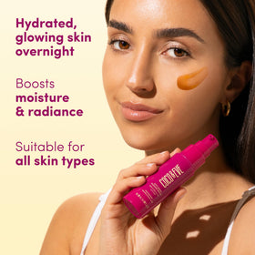 Coco & Eve before and after showing gradual hydrated bronzed glow