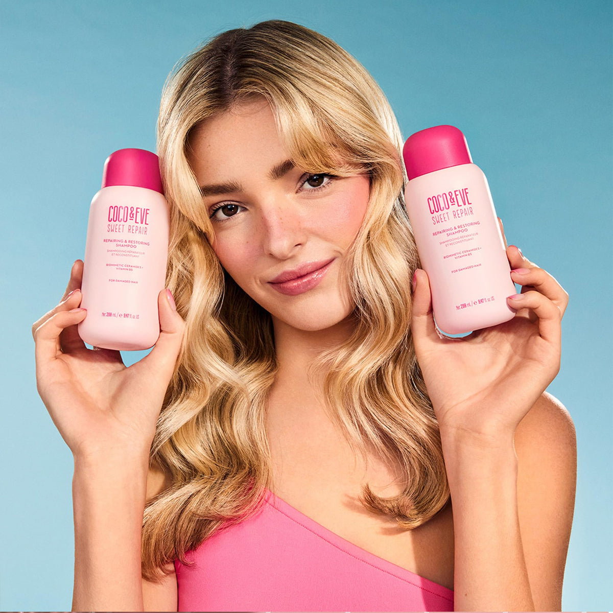 Coco & Eve conditioner cream close-up showing rich hydration