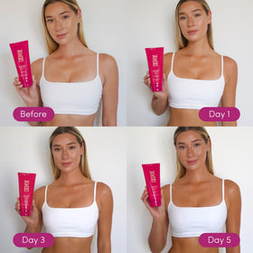 Coco & Eve pump top detail for precise dispensing and easy at-home application