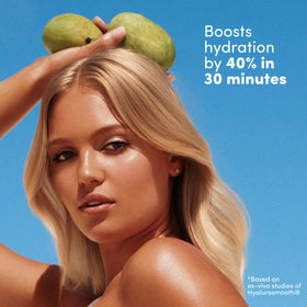 Coco & Eve before and after facial tan demonstrating natural glow