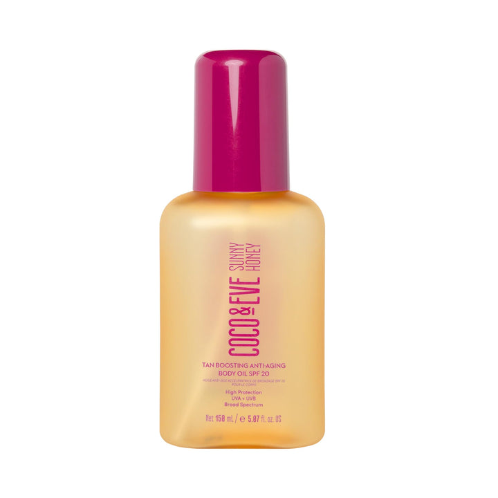 Coco & Eve front packaging showing SPF20 and product benefit