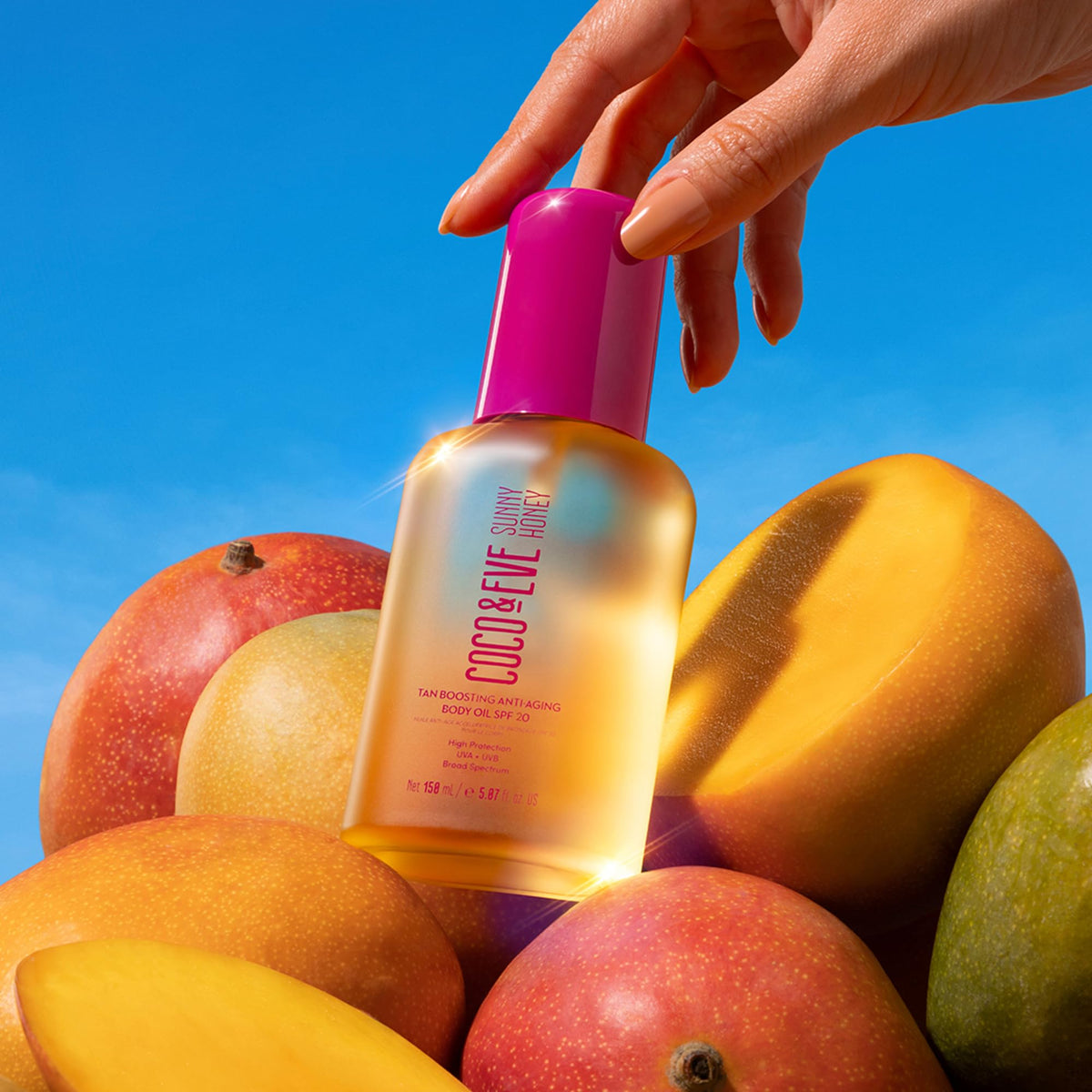 Coco & Eve product label detail showing ingredients and peptide
