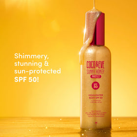 Coco & Eve pearlescent shimmer detail highlighting subtle bronzy glow